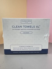 Clean Skin Club Clean Towels XL™, 100% USDA Biobased Face Towel, Disposable 50Ct