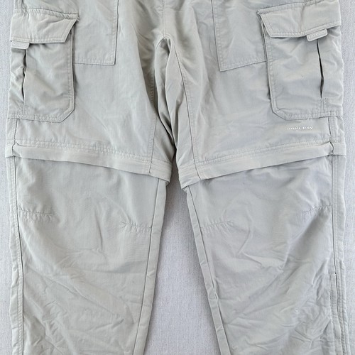 Columbia Titanium Pants Mens Size W36 L32 Beige Cargo Convertible Omni-Dry - Bild 2 von 15