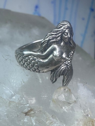 Anillo Sirena Figurativo Plata de Ley Talla 5.75 Mujer Niña - Imagen 6 de 10
