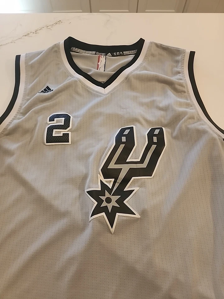 Camiseta de basquete costurada Adidas San Antonio Spurs NBA Finals Kawhi Leonard #2 XXL - Imagem 2 de 4