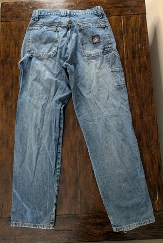 Cinch Carpenter Jeans Men's 32x34 Loose Relaxed Denim Utility Workwear Blue Y2K - Picture 6 of 16