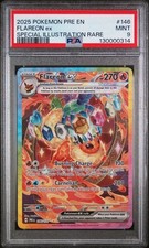 2025 POKEMON PRE EN-PRISMATIC EVOLUTIONS #146 FLAREON ex SIR PSA 9