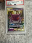 2019 POKEMON SUN & MOON TEAM UP #53 GENGAR & MIMIKYU GX PSA 9