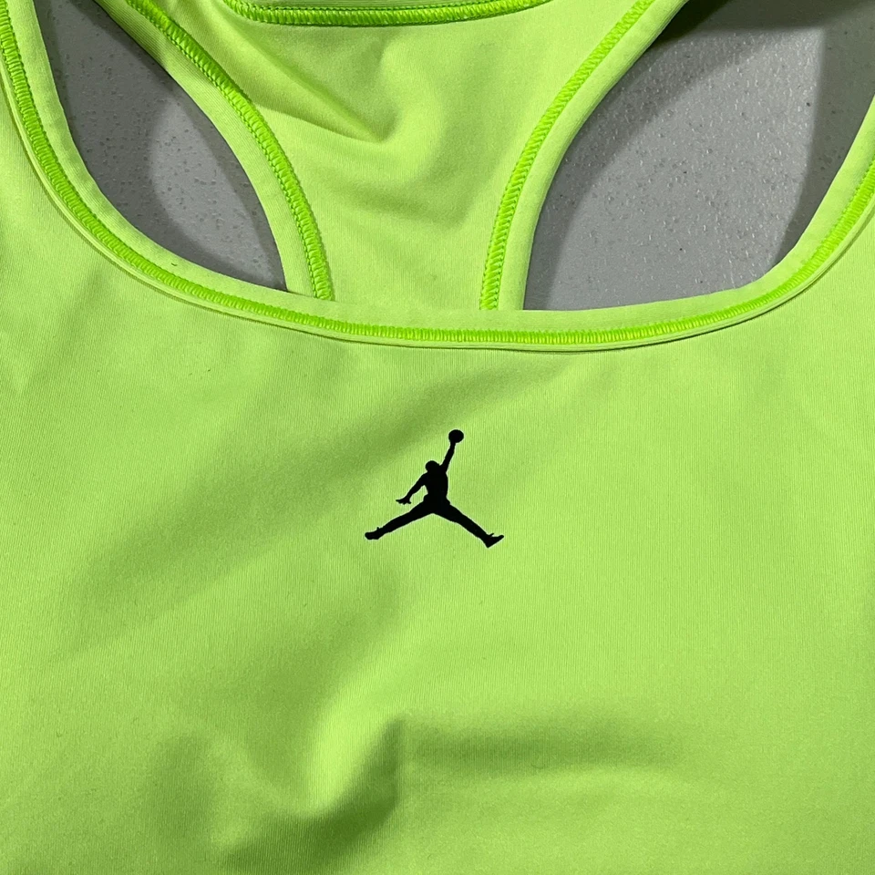Sujetador deportivo Nike Jordan para mujer XL neón Dri-Fit entrenamiento espalda deportiva Top FB6872 Foto 2 de 4