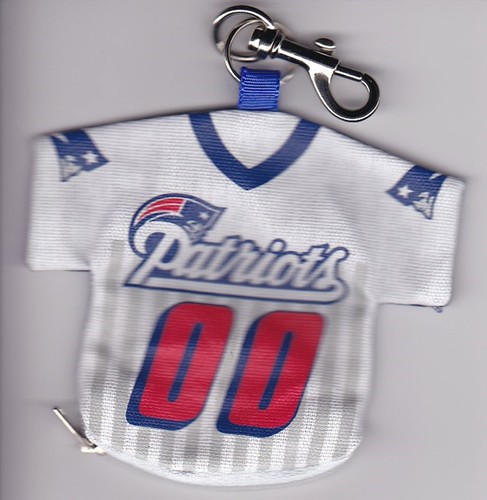6 J.F. Llaveros deportivos - New England Patriots Lil' Sport camiseta de fútbol americano. - Imagen 3 de 4