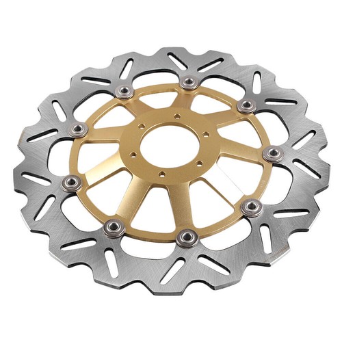 Motorcycle Left & Right Front Brake Disc Rotor Fit Honda CBR1100XX 1997-98 Gold - Picture 6 of 8