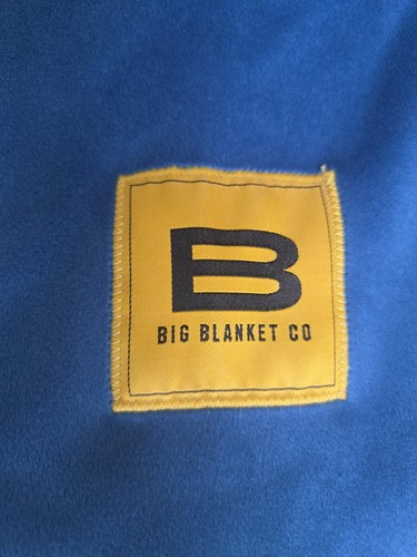 Big Blanket Co Original Stretch In Blue 120” x 120” 10' x 10' Extra Large - Picture 2 of 4