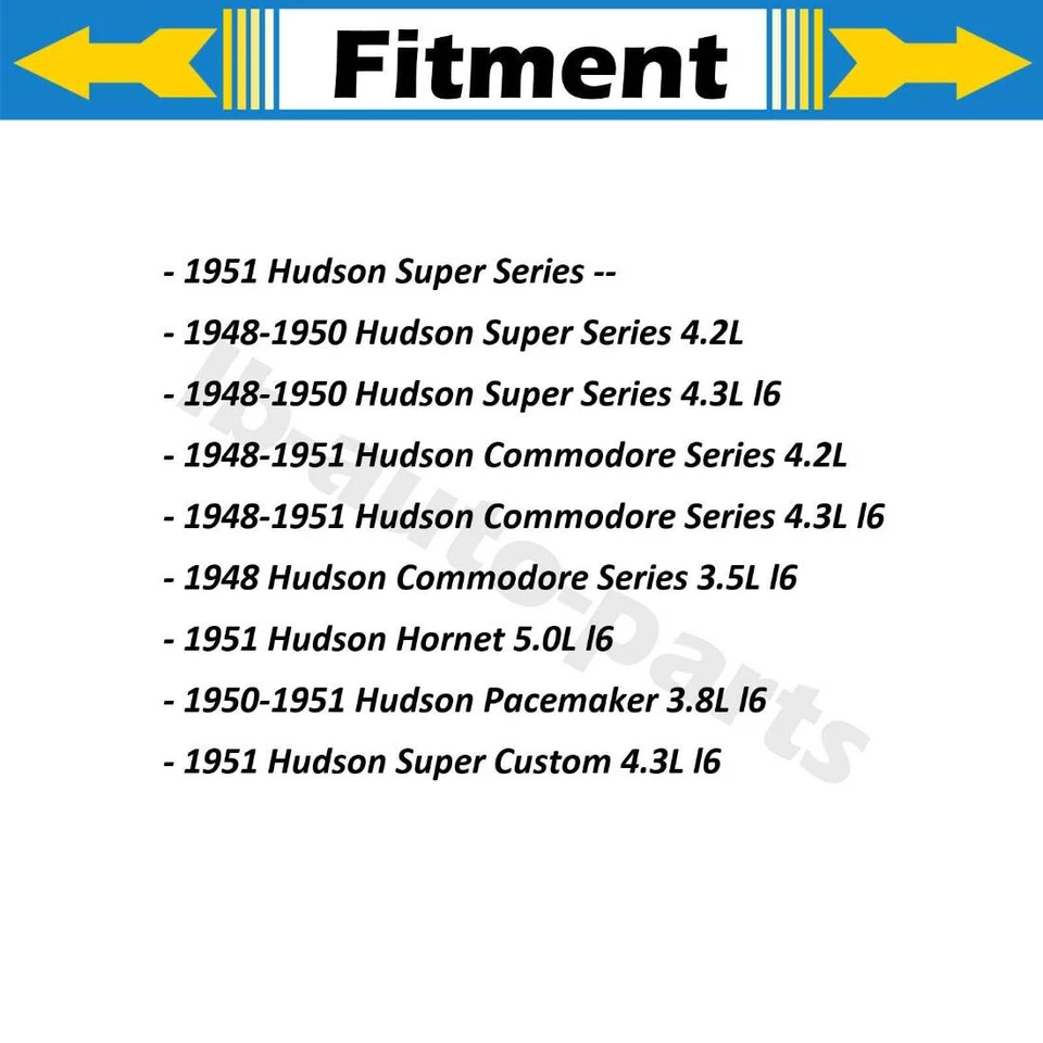 4x Brake Hose Front Rear For 1951 Hudson Super Series -- - Image 2 of 4