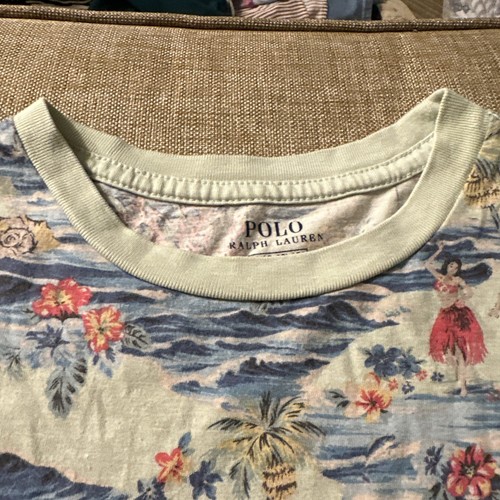 Polo Ralph Lauren Hawaiian Hula Girl T Shirt Boys Size M (10-12) 100% Cotton - Picture 5 of 11