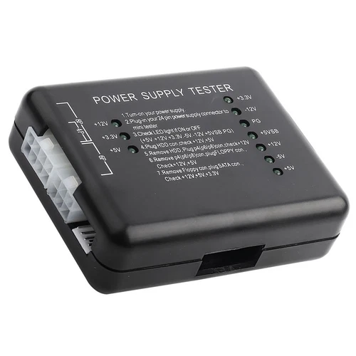 Power Supply Tester Checker 20/24 Pin HDD FLOPPY For Computer CB