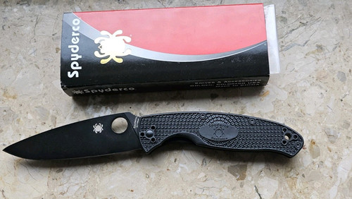 Spyderco Resilience Lightweight Black Blade PlainEdge Taschenmesser ✔️ 01SP1158 - Bild 7 von 7