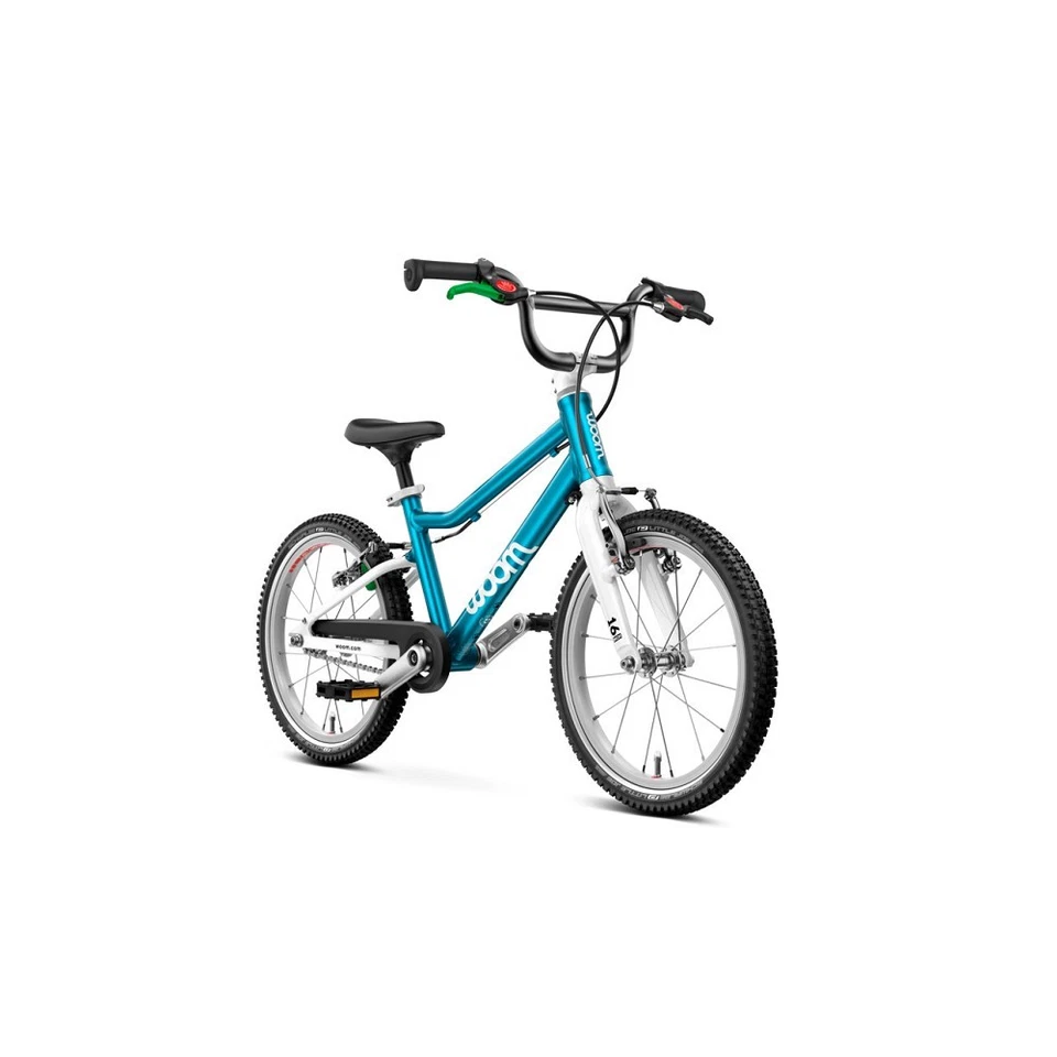 woom 12-18" GO 3 Kinderfahrrad 16" metallic blue