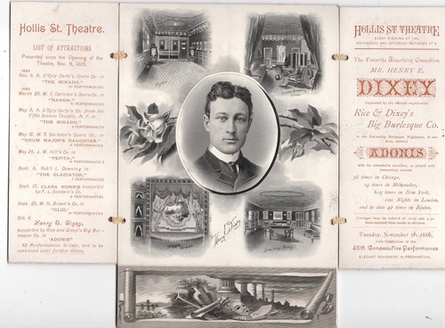 SEHR SELTEN - 1886 Hollis St Theatre First Anniversary Souvenir Program - Folding - Bild 2 von 3