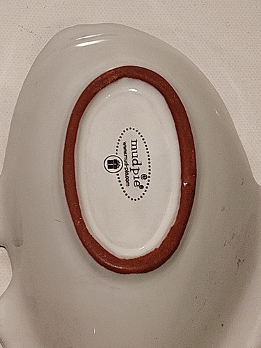 Piatto ciotola pesce vintage Sushi Fud Pie ceramica flounder 7,25" - Foto 5 di 8