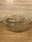 Vintage PYREX #024 Clear Glass 2 Quart Casserole Dish, w/ PYREX Dome Lid, USA!