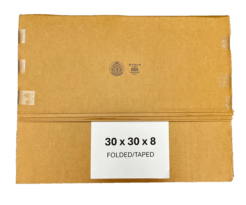 30" x 30" x 8"  CARDBOARD BOX - 200 lb -  SINGLE BOX - Image 3 of 4