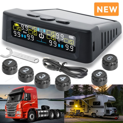 #ad Trailer Tire Pressure Monitoring System for Dually Trucks amp; Heavy Duty Trailers $33.99