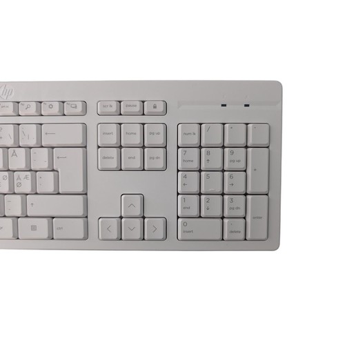 HP 125 Wireless Keyboard Mouse Set - QWERTY EU/US Nordic White USB Nano - Picture 3 of 6