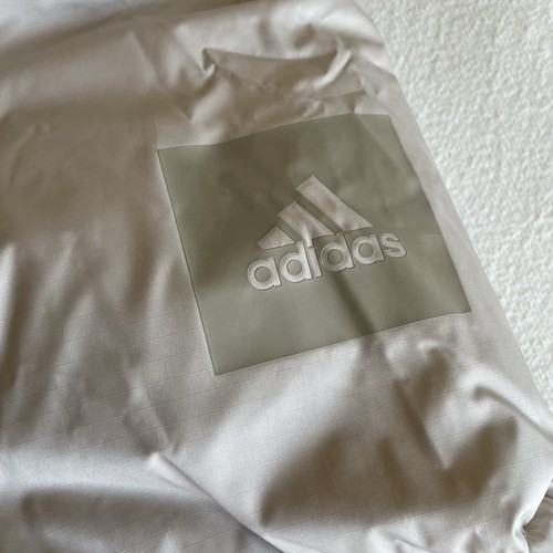 Adidas Big Baffle Men Size Large Hooded Down Jacket Wonder Beige - Picture 4 of 17
