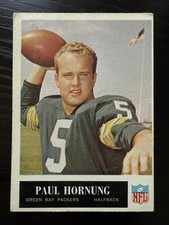 1965 PHILADELPHIA FOOTBALL PAUL HORNUNG NFL CARD #76