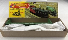 Roundhouse 1302 HO Scale 60' Bulkhead Flat Car Burlington Northern BN 621734 NIB
