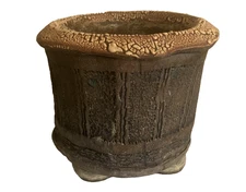 Toros Pottery of Los Angeles Stoneware Handmade Succulent/Cacti Planter 6” x 5”