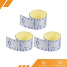 3pack Self Adhesive Measuring Tape 12 Inch English Left to Right Blue