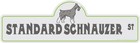 Standard Schnauzer Street Sign | Indoor/Outdoor | Dog Lover Funny Home Decor .
