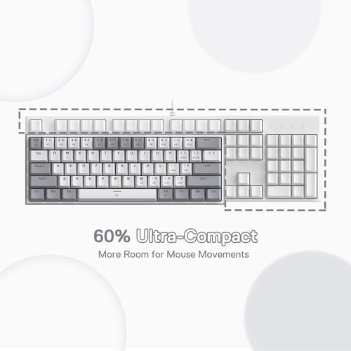 K617 Fizz 60% Wired RGB Gaming Keyboard, 61 Keys Hot-Swap Compact Mechanical ... - Picture 4 of 9