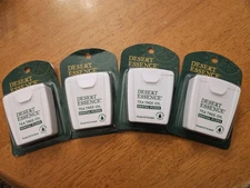 4 PACK - Desert Essence Dental Floss Tea Tree Oil 50 Yds Total 200 Yards Waxed!