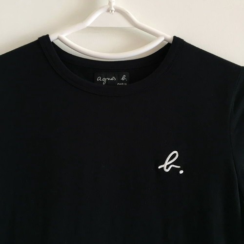 Agnes B. Sport Casual Cotton Short-sleeved T-shirt Printed Embroidery Couple Top - Picture 20 of 28