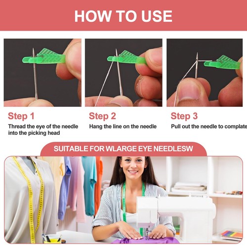 31 Pcs Needle Threaders for Hand Sewing, Fits All Needle Sizes,Include Gourd ... - Picture 4 of 6