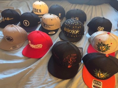 Lot Of 13 Branded Hats- New - Unworn - Unisex - Vintage - CA Canna Brands