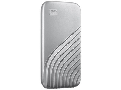 2TB My Passport SSD Portable External Solid State Drive, Silver, Sturdy and