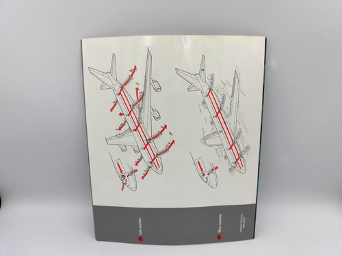 Safety Card Safety Instruction Asiana Airlines Aircalin Northwest Swissair KLM - Picture 8 of 18