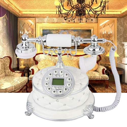 Retro Vintage Płyta telefoniczna Tarcza Antyczne telefony Telefon stacjonarny F CB - Zdjęcie 8 z 12