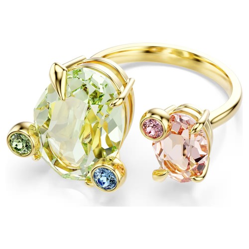 Swarovski Gema Ring Set (3), Multicolored, Gold Tone Plated 5705814 (Size 7) - Picture 6 of 8