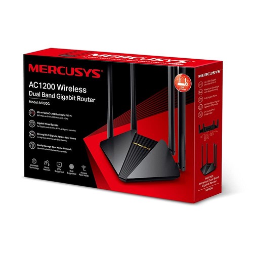 TP Link Mercusys MR30G Router Ethernet Wi Fi Dual Band AC1200 Wireless Porta - Foto 3 di 24