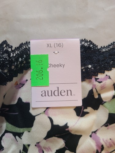 Women's Micro Cheeky with Lace Auden White Floral Size XL - Picture 2 of 4