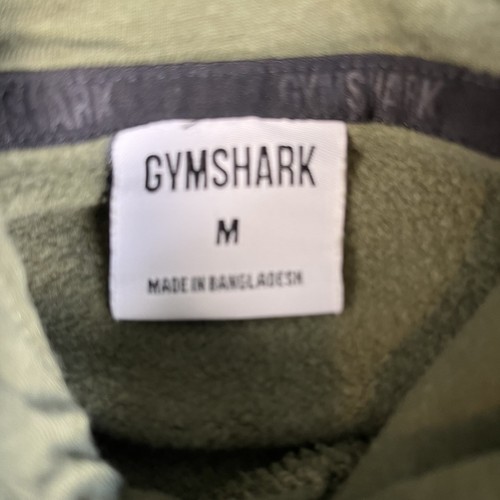 Gymshark Felpa da Donna con Cappuccio M Baggy Verde Esercito Felpa Ricamata Petto Logo - Foto 5 di 7