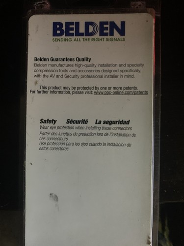 Belden Coax F-Connector Installation Kit UltraHD - RG-6 - Zdjęcie 2 z 2