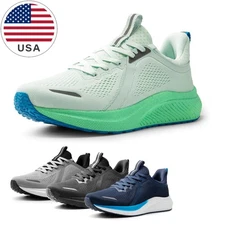 Men's Slip On Walking Shoes Athletic Gym Workout Lightweight Running Sneakers