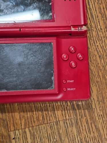 Mario Edition Nintendo DS Lite System Console Red For Parts Or Repair - Picture 7 of 11