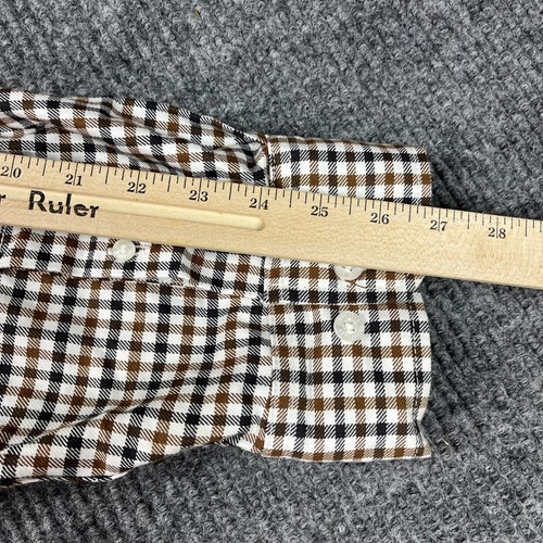 Cat Caterpillar FR Shirt Mens Size 3XL Plaid Brown Black Heavy Weight ARC 2 Work - Picture 17 of 23