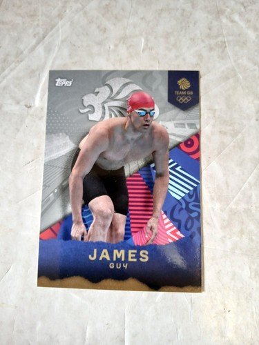 2024 Topps Team GB James Guy Swimming Olympics Britain - Picture 1 of 2