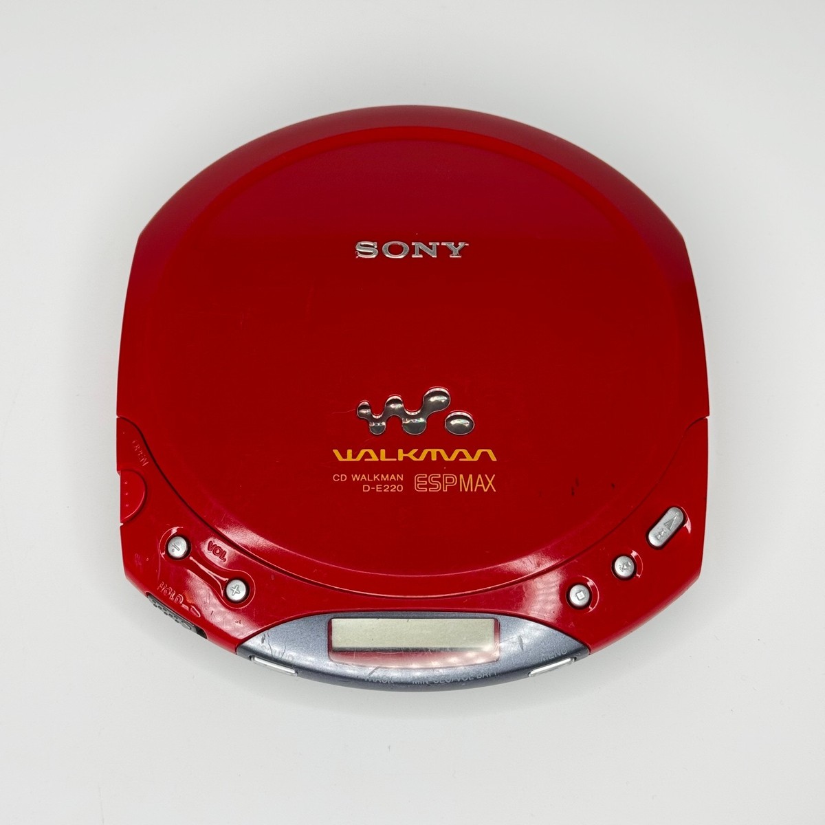 Sony CD Walkman D-E220 ESPMAX Red Rare Tested And Works