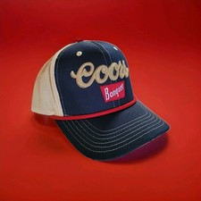 Coors Banquet Beer Embroidered Structured Structured Mesh Back Cap Hat OSFM NWT