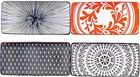9.7 Inch Japanese Sushi Plate Set of 4 Long Rectangle Plates Medium, SS 