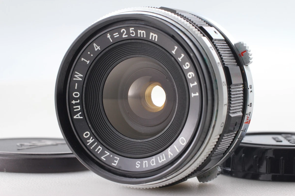 ★希少！ケース付き美品★OLYMPUS E.ZUIKO 25mm F4 PEN用 E.Zuiko Auto-W 25mm f/4 - Olympus Pen F lenses on full-frame