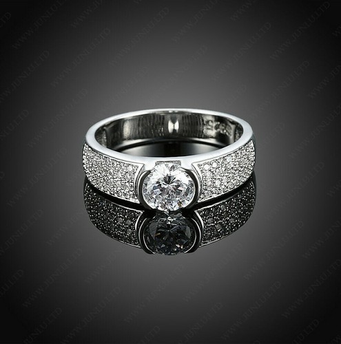 BENIAMINO Silberring 925er Sterling Silber 1,55 ct Rhodiniert Verlobung 18 K OVP - Bild 3 von 7